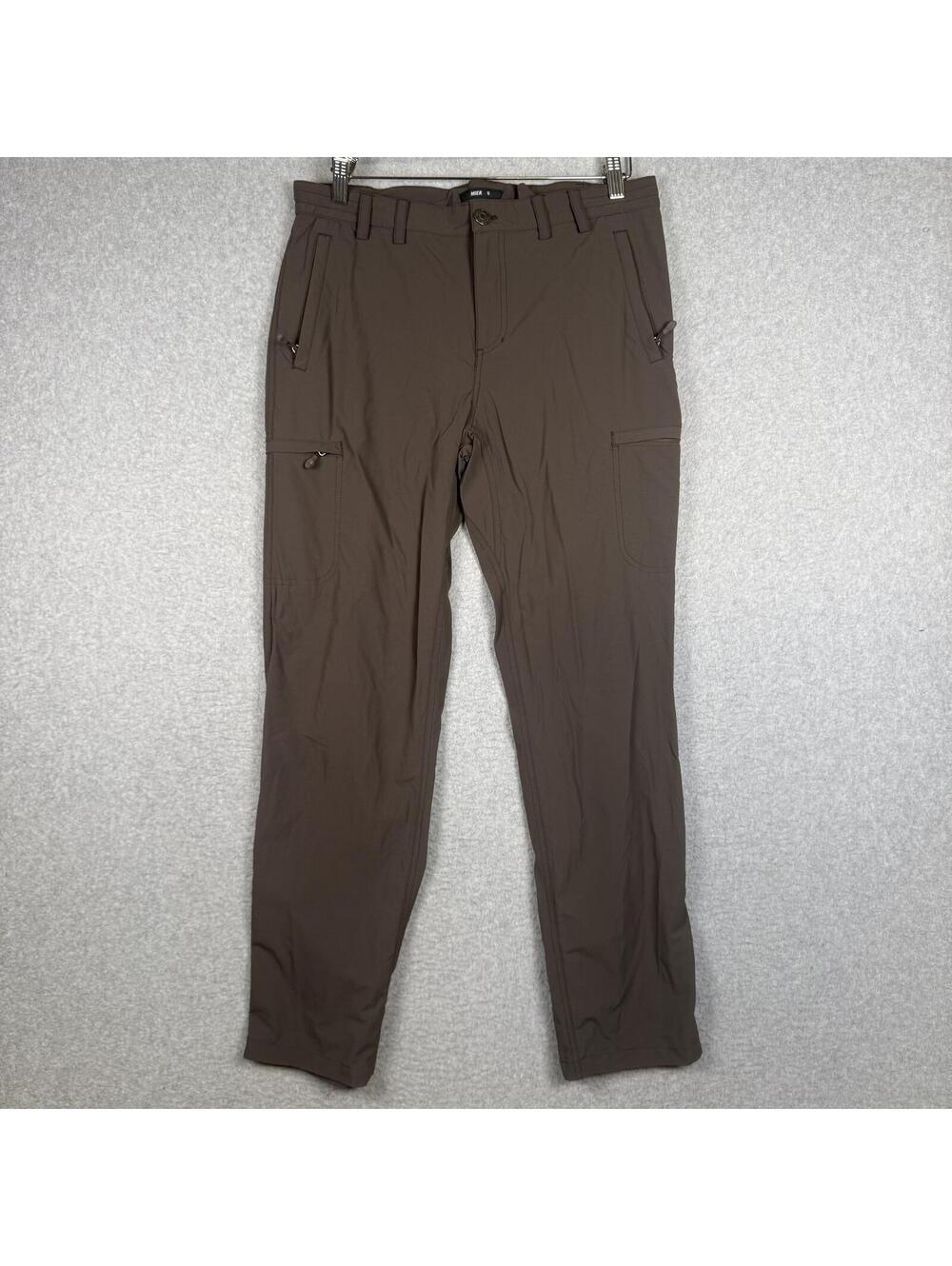 Mier Women's Size 8 Dark Gray Utility Cargo Ankle Length Pants Trousers